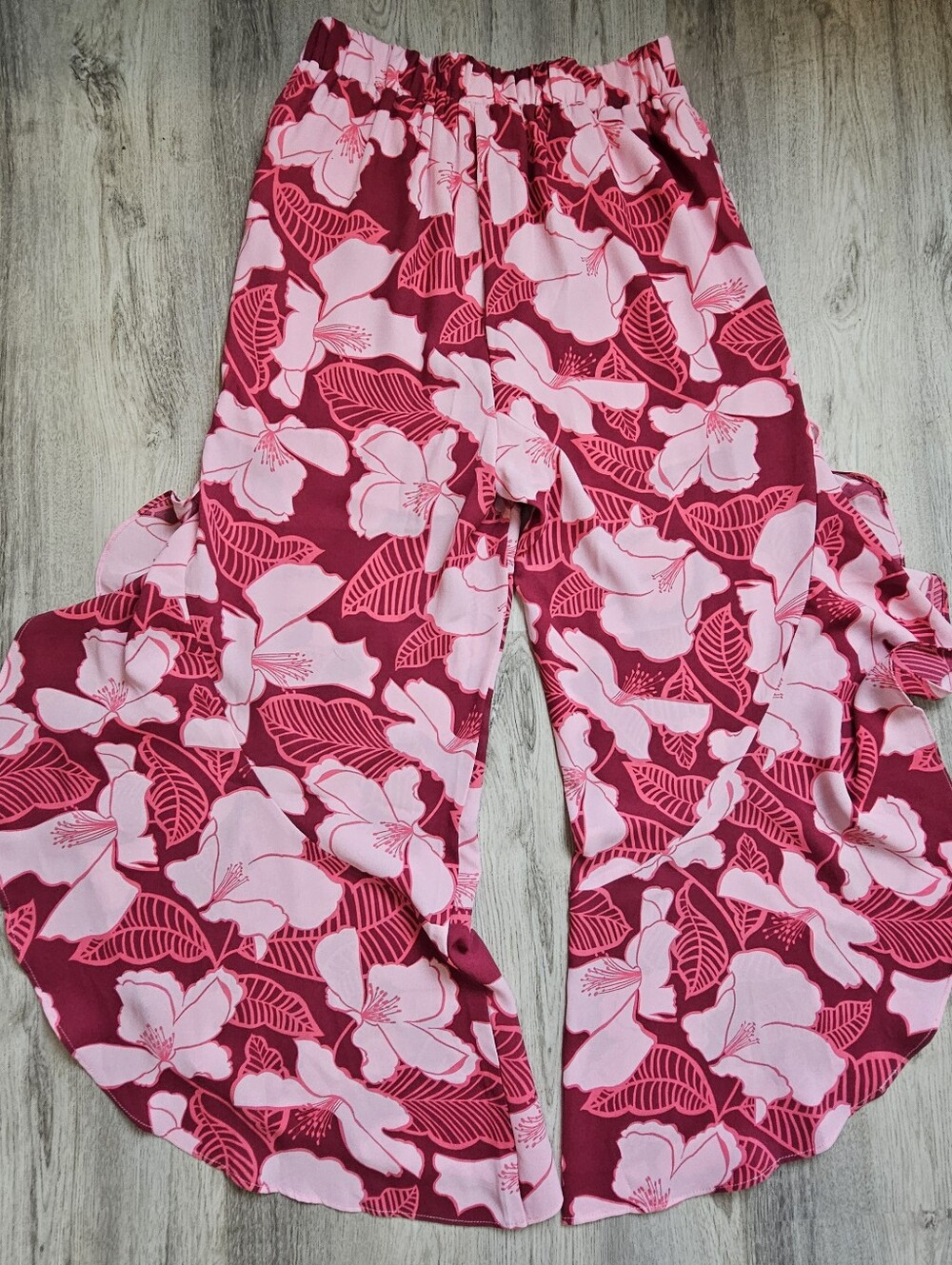 Sugar Lips Matching Halter Top Ruffle Wide Leg Pant Set - Picture 6 of 8
